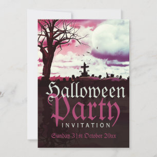 Halloween Full Moon Fun Invitation