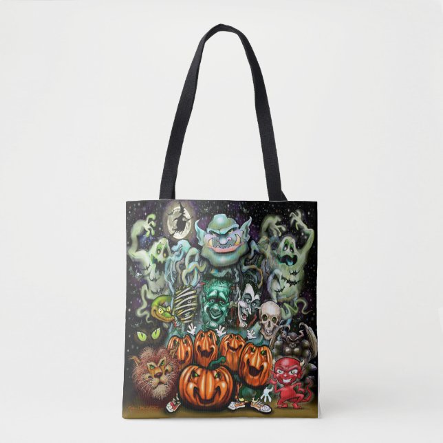 Halloween Fun Art Tote Bag (Front)