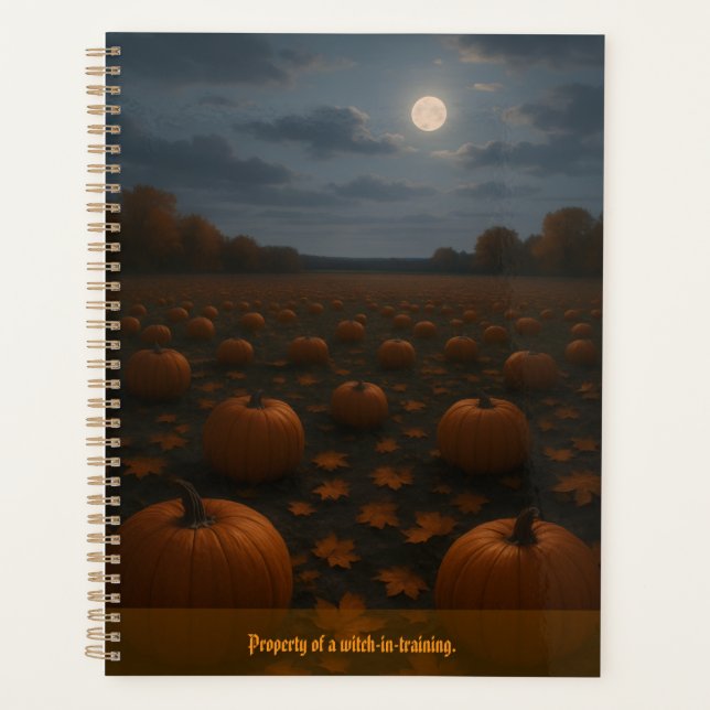 Halloween Fun Customizable  Planner (Front)