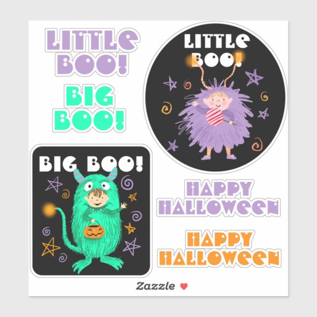 Halloween fun cute boo character  (Sheet)