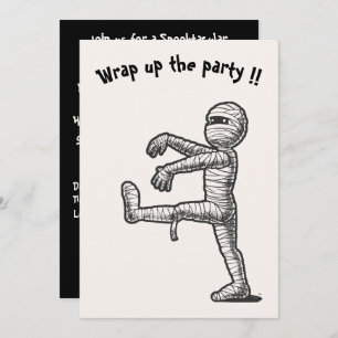 Halloween fun mummy ☜ Custom invitation card
