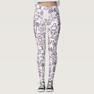 Halloween Fun Purple Leggings