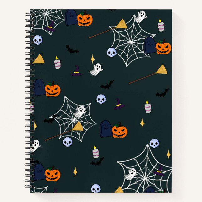 Halloween Fun Spiral Notebook (Front)
