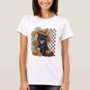Halloween Fun T-Shirt - Black Cat
