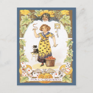 Halloween Fun Vintage Postcard