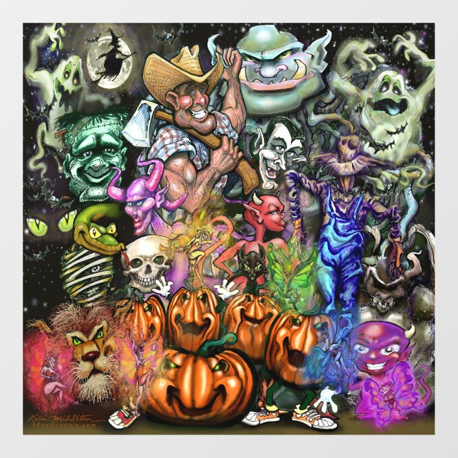 Halloween Fun Window Cling (Sheet)
