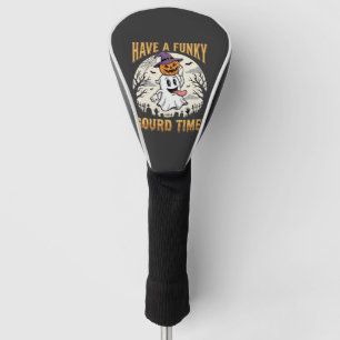 Halloween Funky Gourd Time Ghost Pumpkin Golf Head Cover