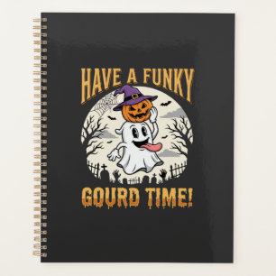 Halloween Funky Gourd Time Ghost Pumpkin Planner