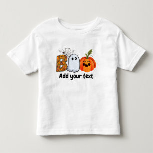 Halloween Funny Boo Personalized Toddler T-shirt