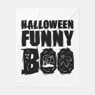Halloween FUNNY BOO T SHIRT Fleece Blanket
