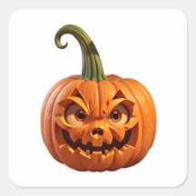Halloween funny carved pumpkin