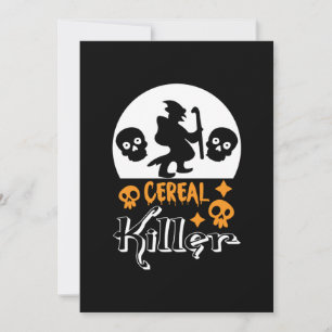 Halloween Funny Cereal Birthday Invitation
