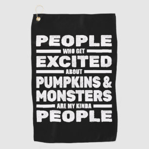 Halloween Funny Golf Towel