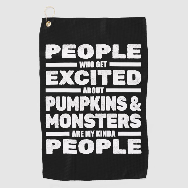 Halloween Funny  Golf Towel (Front)
