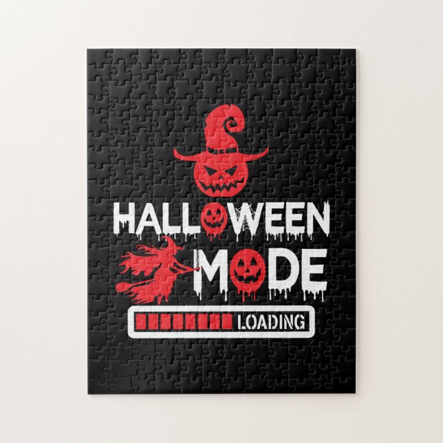 Halloween Funny Halloween Mode Loading Birthday Jigsaw Puzzle (Vertical)