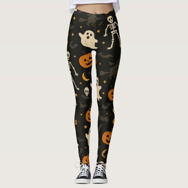Halloween Funny Leggings (Devant)