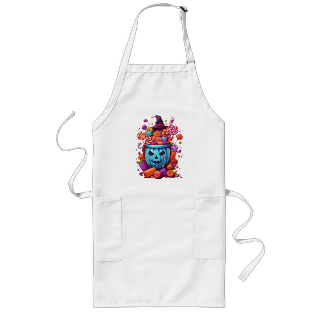 Halloween funny  long apron (Front)