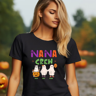 HALLOWEEN FUNNY PERSONALIZED NANA GHOST CREW T-Shirt