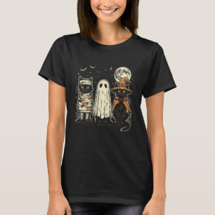 Halloween Funny Pumpkin Halloween Black Cat Spooky T-Shirt