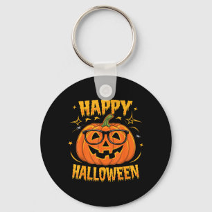 Halloween Funny Pumpkin Happy Halloween Keychain