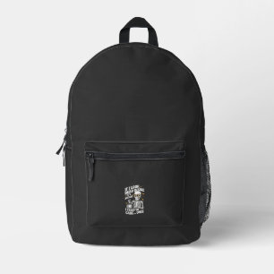 Halloween Funny Sarcastic Dead Inside Printed Backpack