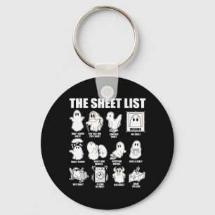 Halloween Funny Shirt Boo Sheet Halloween The Keychain