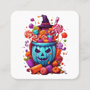 Halloween funny  square business card
