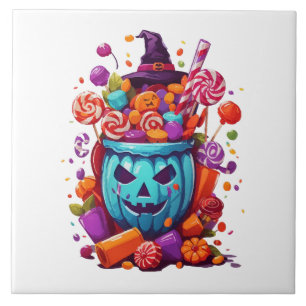 Halloween funny tile