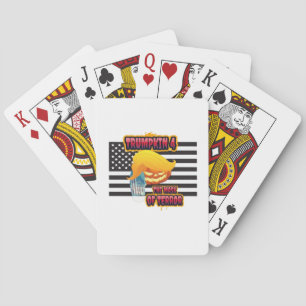 Halloween Funny Trumpkin Classic Playing Cards