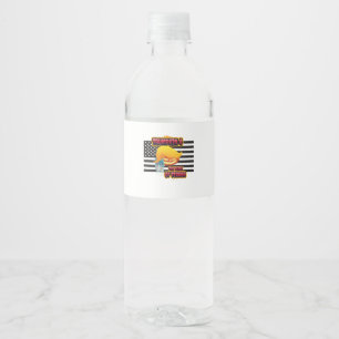 Halloween Funny Trumpkin Classic Water Bottle Label