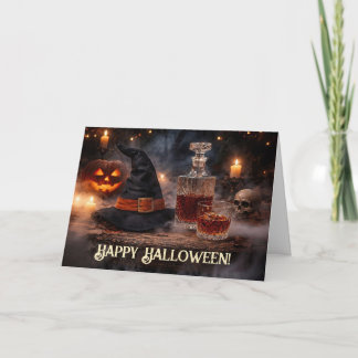 Halloween Funny Whiskey Cheers  Card
