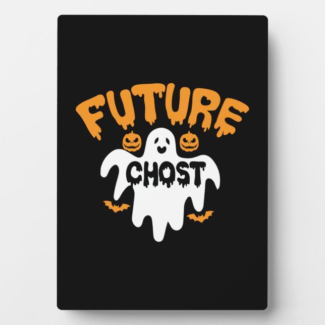 Halloween Future Chost Birthday Plaque (Front)