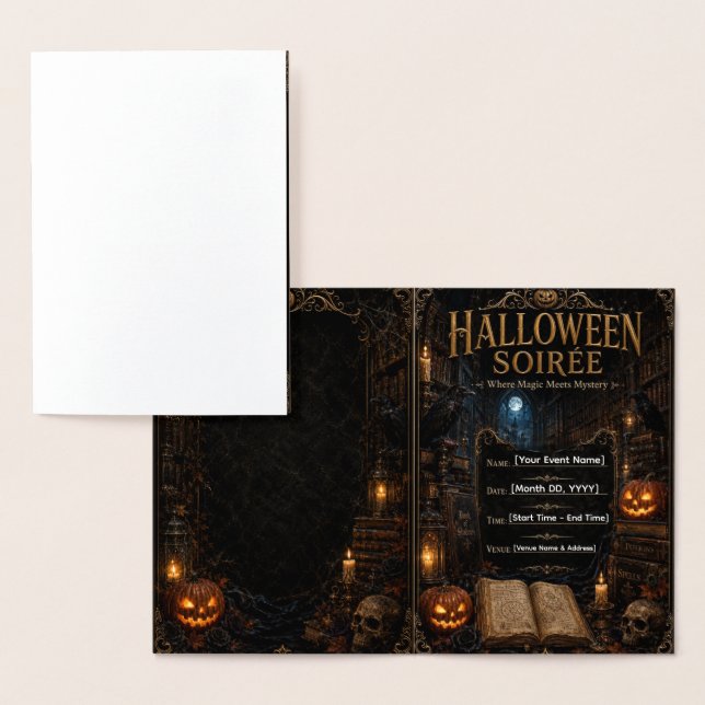 Halloween Gala Invitation Template | Editable Goth (Display)
