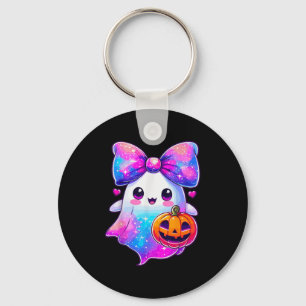 Halloween Galaxy Colours Ghost Pumpkin Coquette Bo Keychain