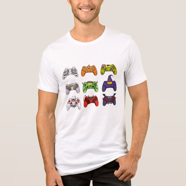 Halloween Game On Tee, Gaming Controller Shirt (Front)