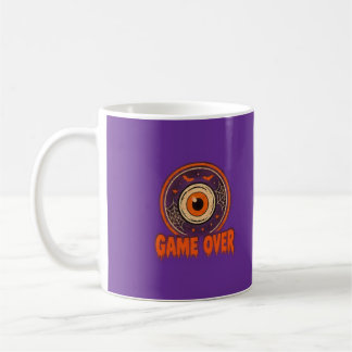 Halloween Game Over Gamer Design Coffee Mug