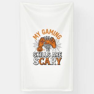Halloween Gamer Skills Are Scary Vintage Shirt Des Banner