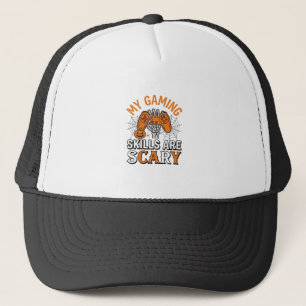 Halloween Gamer Skills Are Scary Vintage Shirt Des Trucker Hat