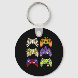 Halloween Gaming Controller Men Boys Kids Gamer Ha Keychain