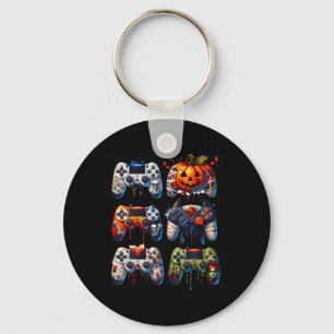 Halloween Gaming Controllers Mummy Skeleton Zombie Keychain