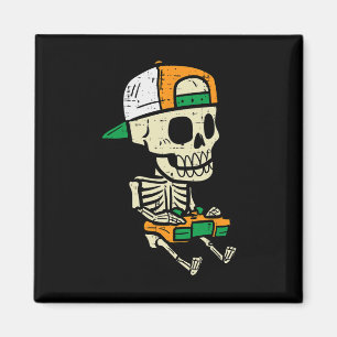 Halloween Gaming Skeleton Costume Gamer Boys Kids Magnet