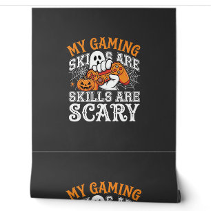 Halloween Gaming Skills Are Scary Ghost Controller Wallpaper
