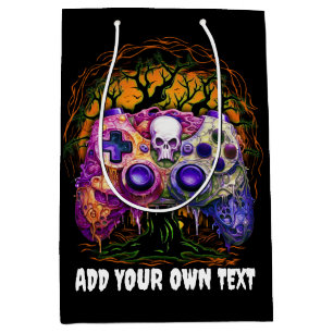 Halloween Gaming, Spooky Controller, Creepy Party Medium Gift Bag