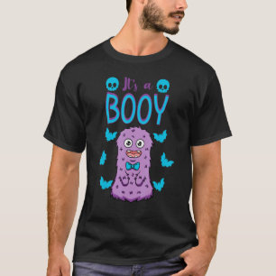 Halloween Gender Reveal Baby Shower Party It's A B T-Shirt