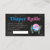 Halloween Gender Reveal Diaper Raffle Ticket 