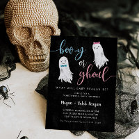 Halloween Gender Reveal Invitation | Booy or Ghoul