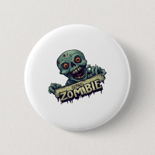 Halloween Generation With Scroll Zombie Costume 2 Inch Round Button
