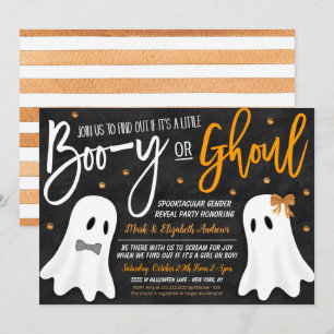 Halloween Genre Révéler Fantôme Invitation