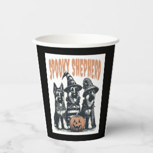 Halloween German Shepherd.jpg Paper Cups