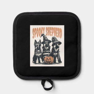 Halloween German Shepherd.jpg Pot Holder